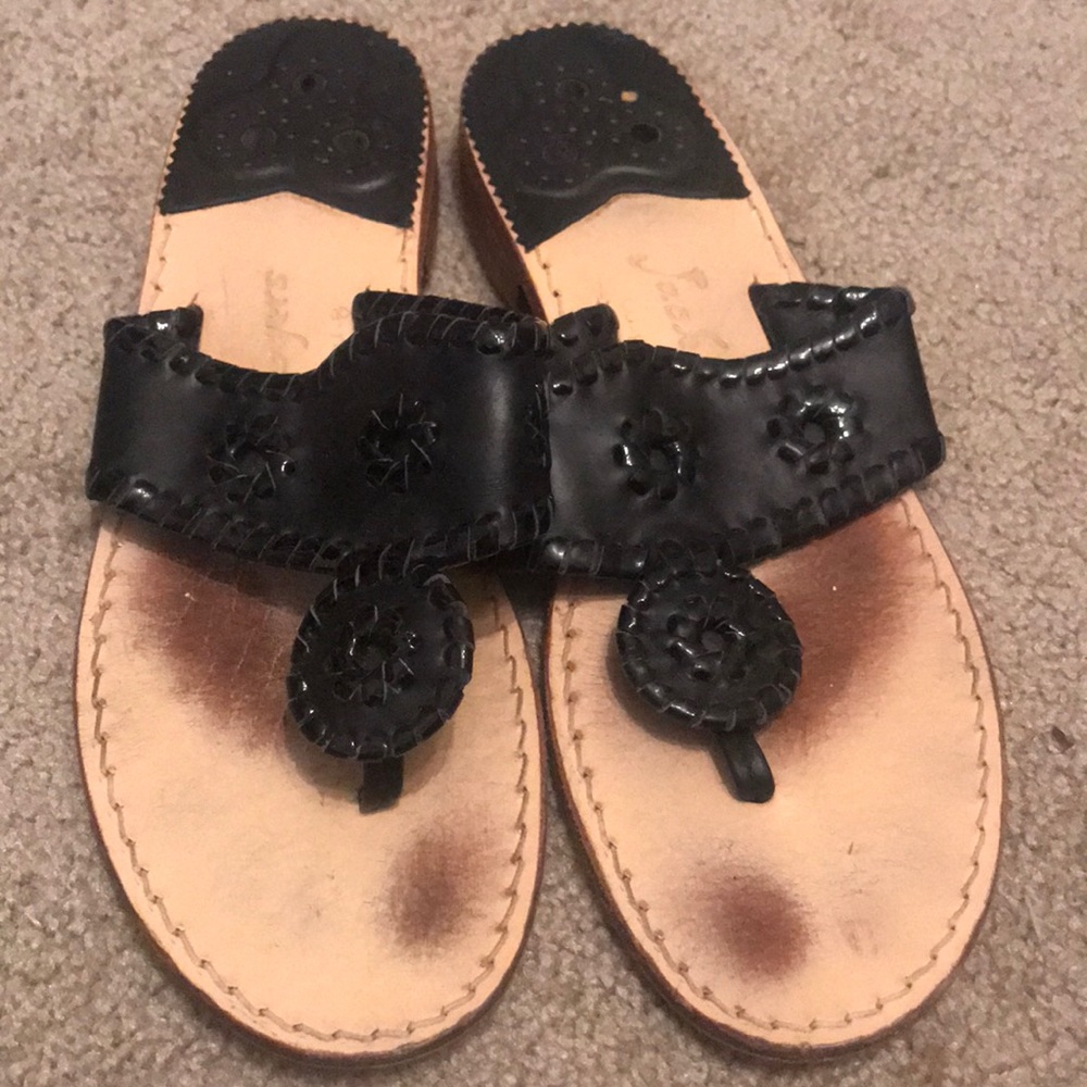 Jack Rogers Black Sandals